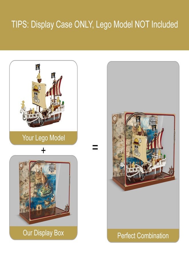 NAOCARD Acrylic Display Case Compatible with Lego The Going Merry Pirate Ship, Dust-Proof Protective Showcase Box for Lego 75639 (Only Case - Model Not Included) - Image 4